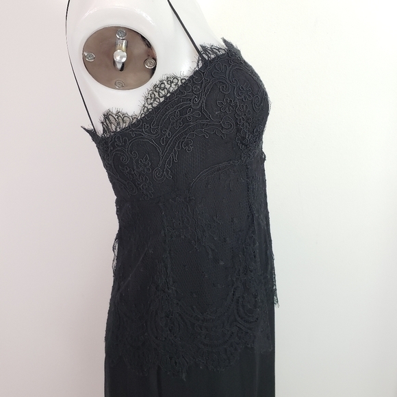 Chrysoula black formal dress with lace overlay - Picture 8 of 12